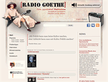 Tablet Screenshot of de.radiogoethe.org